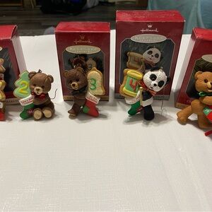 Hallmark “The Teddy Bear Years” keepsake ornaments